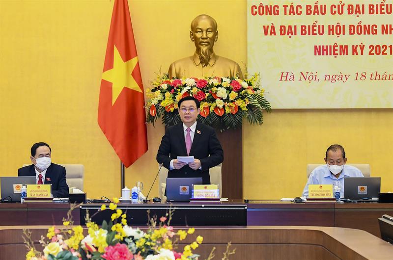 Kết luận của Chủ tịch Quốc hội, Chủ tịch Hội đồng Bầu cử Quốc gia tại Hội nghị toàn quốc về công tác bầu cử